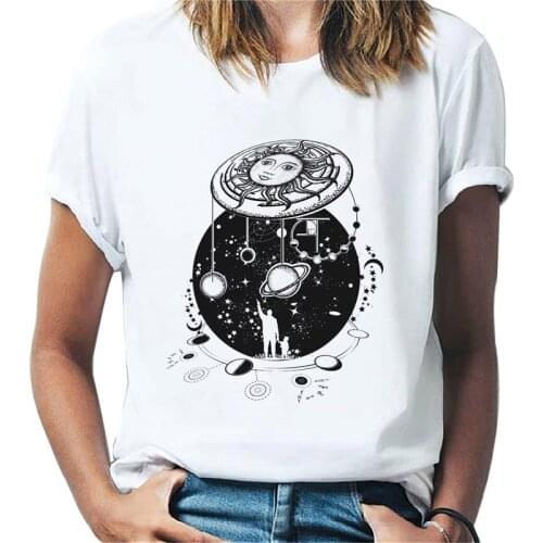 Short-sleeved Summer ladies top T-shirt women T-shirt O-neck Fashion T shirt female Harajuku graphic Tshirt