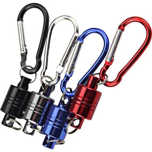 Tools Magnetic Buckle Strong Magnetic Carabiner Portable Buckle Outdoor Fishing Mountaineering Wireless Slip Rope Fishing Tools