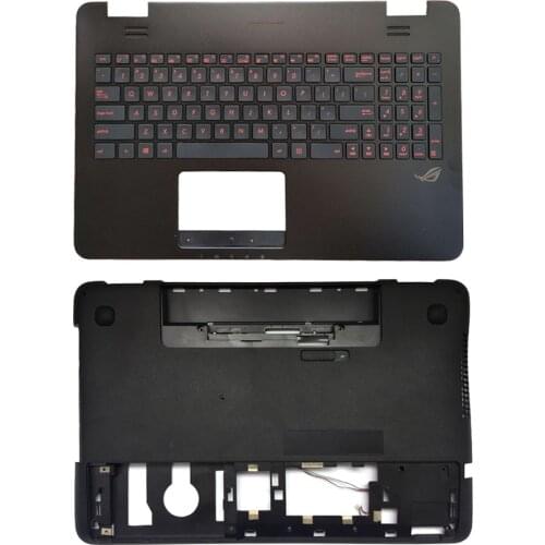 US backlit laptop keyboard for Asus N551 N551JQ N551VW N551JB N551JW N551JX N551ZU N551JK Palmrest Upper/Bottom case cover