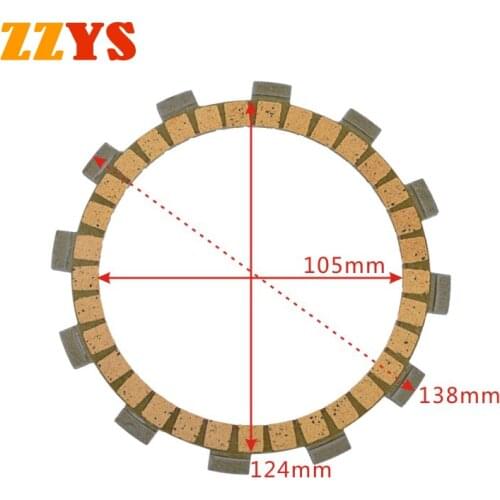 Motorcycle Clutch Friction Plate Kit For Yamaha YFM 250 TTR 250 TTR250 1993-2000 YZ 125 YZ125 WR250R 2008-2017 WR250X WR250 R X