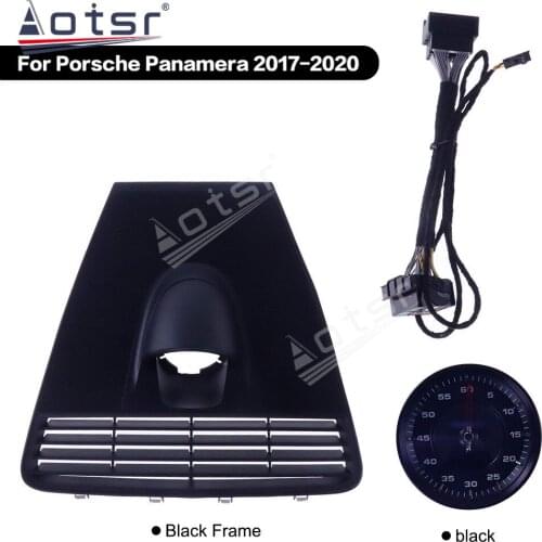 For Porsche Panamner 2017 -2020 Car Dashboard Central Console Cover Electronic Clock Stopwatch Time Electronic Meter Accessional