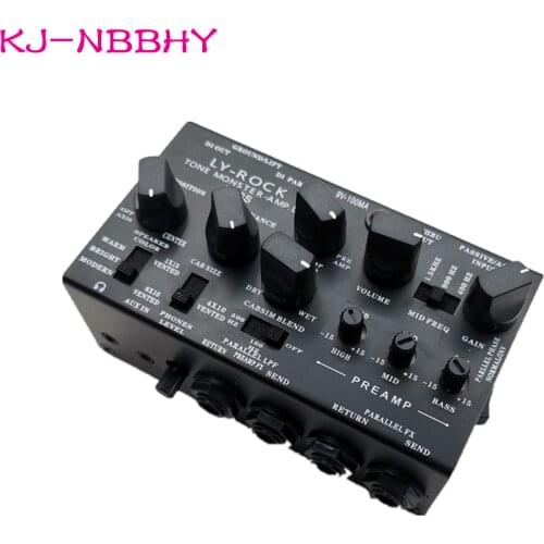 LY-ROCK BASS Pedal Simulation DI Microphone Placement Preamplifier 3 Stage Equalization Recording Sound Improve Tone Dynamics