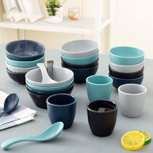 Melamine Bowl, Color Bowl, Nordic Style Small Rice Bowl, Soup Bowl, Imitation Porcelain, Restaurant Hotel Plastic Container