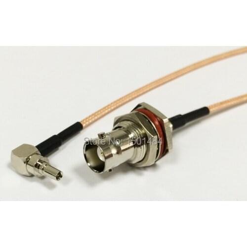 3G modem cable CRC9 Right Angle to BNC female nut pigtail Convertor RG316 Wholesale Fast Ship 15CM 6" Adapter
