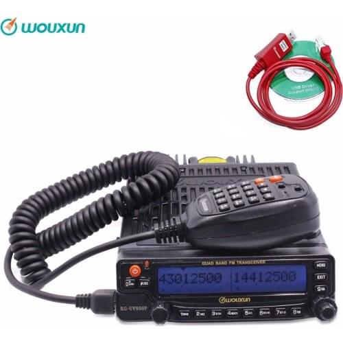 Wouxun KG-UV950P Quad Bands Transmission Eight Bands Reception Powerful Mobile Transceiver With Multi Function Digital Car Radio