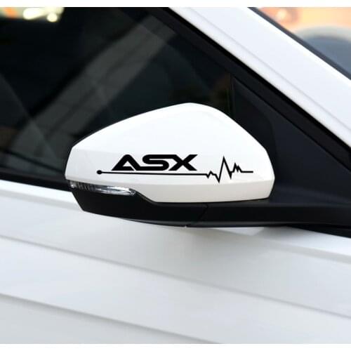 Car Sticker Cover Scratches Rearview Mirror Decal For lancer asx outlander pajero l200 mitsubishi galant