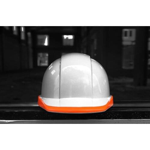 New fluorescent helmet night construction leader electric power labor insurance helmet white anti-smashing breathable Hard hat