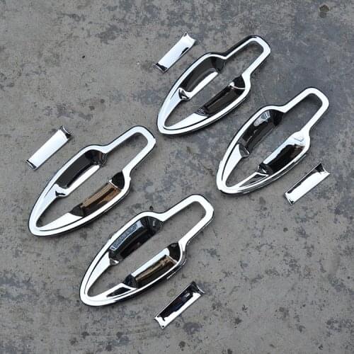 ABS plating Door Handle Bowl Door handle Protective covering Cover Trim for 2015-2017 JAC Refine S3 Car styling