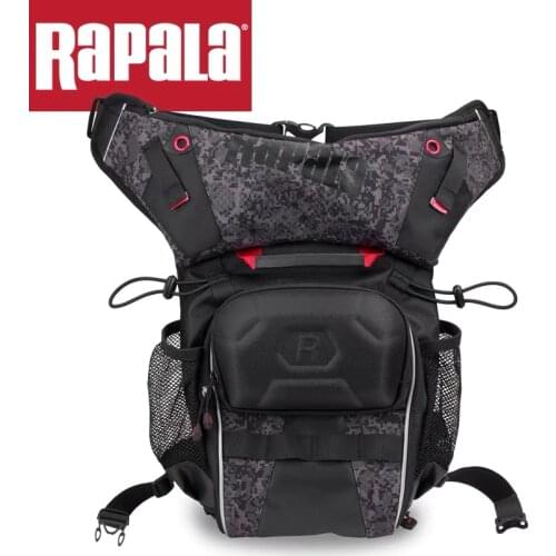 Rapala 9L Tackle With Fish Pack Waist Package Lures Gear Utility Storage Fishing Bag