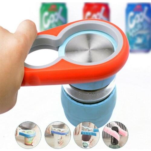 Rubber Handle Easy Grip Multi Size Container Bottle Jar Lid Can Opener Kitchen