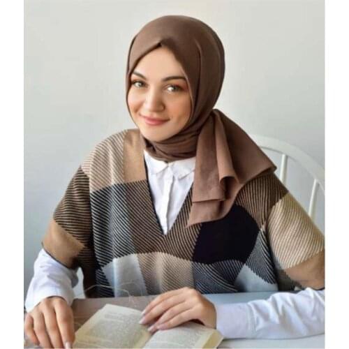 Turkey Muslim Women hijab Demor Shawl-Coffee suitable for use in Daily life and on special occasions free shipping