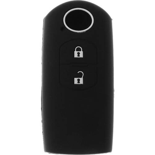 Car 2 Buttons Key Silicone Case Cover for Mazda