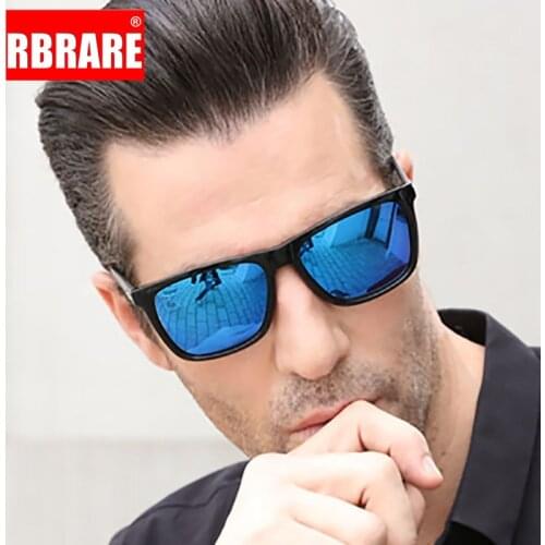 RBRARE Square Sunglasses for Men Vintage Mirror Mens Sunglasses 2021 Luxury Designer Sunglasses Women Retro Gafas De Sol Hombre