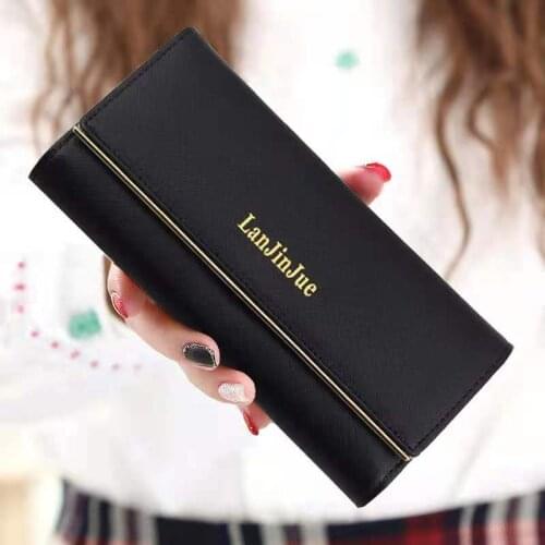 QCHEN Wallet womans long The new ladies wallet PU Korean version of the football pattern ladies 2-fold wallet card holder 645