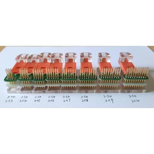 2.54mm Double Row Burning Probe Test Clip Fixture Line Lenght 50cm