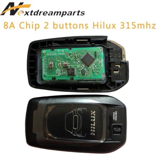 2 Buttons Genuine Car remote Key for Toyota Hilux smart key 8A Chip 315mhz BM1ET