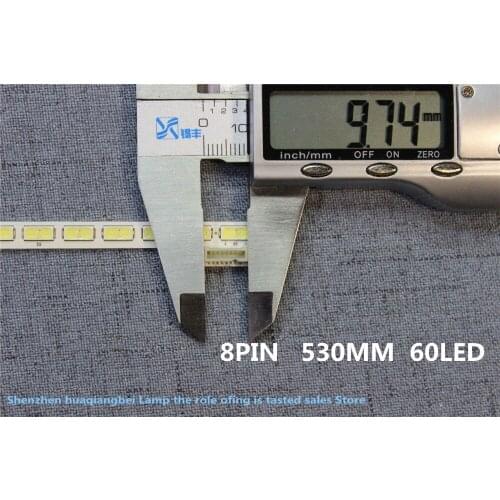 2 PCS/lot 100% new 60LEDs 525mm LED backlight strip for TV LG Innotek 42Inch 7030PKG 60ea Rev0.2 type