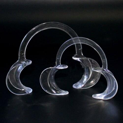 4 Pcs Clear ABS Oral Fixation Mouth Gag Fetish Cheek Retractor Dental Open Mouth Gag Bondage Restraint Adults Sex Toys