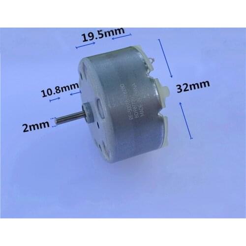 500TB-18280 DC Motor DC 3V 5V 6V Metal Brushed Motors For Household Automatic Aerosol Dispenser, DIY Fan, Smart Water Meter