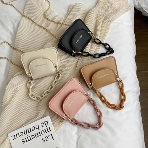 AiZhu 2021 New Mini Small Candy Color Handbag for Women Square Shoudler Crossbody Messenger Satchel Tote