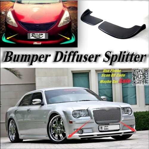 Car Splitter Diffuser Bumper Canard Lip For Chrysler 300 300C For Lancia Thema Tuning Body Kit / Front Deflector Car Reduce Body
