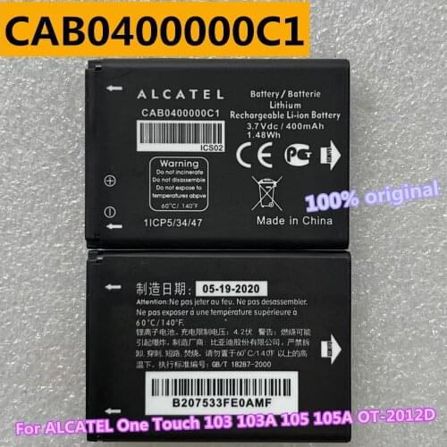 100% New High Quality 750mAh CAB3010010C1 CAB30M0000C1 CAB2170000C1 Battery For ALCATEL One Touch 103 103A 105 105A Batteries