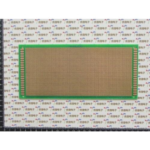 Free shipping high-quality CNC fiberglass circuit board / test board / green oil board / Pegboard / Universal board 10 * 22CM