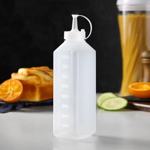 800ml Sauce Bottle Food Grade Convenient Temperature Resistance Honey Salad Condiment Dispenser Jars For Spices Oil Bottle