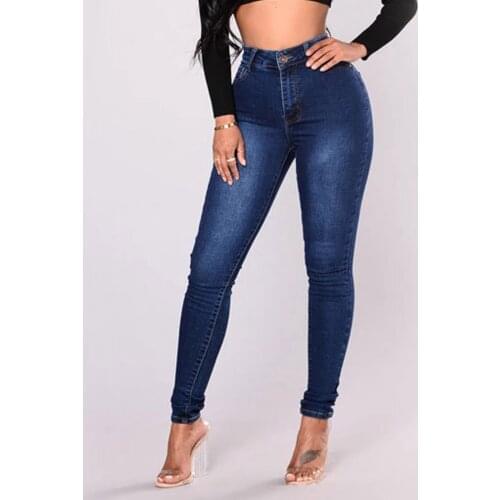 Streetwear high waist womens fashion jeans woman girls women pencil pants trousers female jean