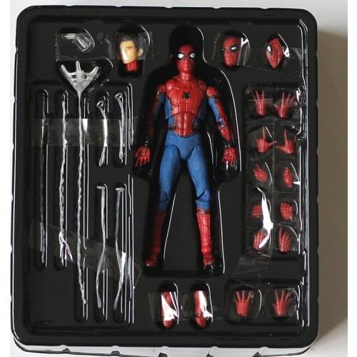 15cm Marvel The Avengers FIgma Return of Heroes MAF047 Movie Version Spiderman Action Figure Modle Doll Toys Youth