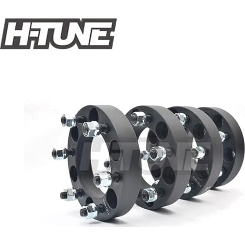 H-TUNE 4PCS Forged Aluminum Black 1.2" Thick 6x139.7 108CB Wheel Spacers fit for most 6 Lug 6x5.5"