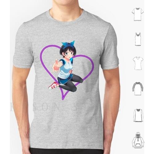 Kanojo Okarishimasu Sarashina Ruka T Shirt Men Cotton Sarashina Ruka Rent A Girlfriend Kanojo Okarishimasu