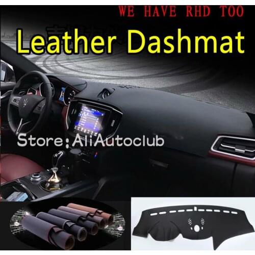 For Maserati Ghibli 2014 2015 2016 2017 2018 2019 2020 Leather Dashmat Car Styling Covers Dash Mat Dashboard Cover Carpet Pads