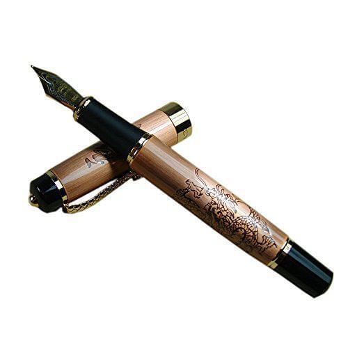 Kuulee Red Bronze Chinese Style Pen Fountain Pen With Gift Box