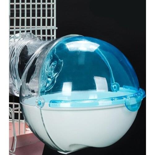 Small Pet Hamster External Toilet Bathroom Sand Bathing Box Small Pet Animal Cage External Bathroom Removable Bathing Box