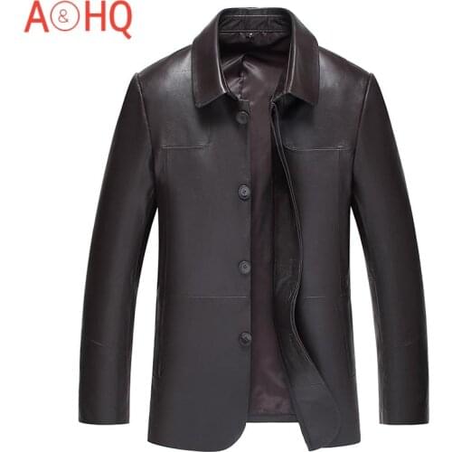 Man Jacket Genuine Sheepskin Leather Jackets for Men Clothing Autumn Coat Male 2021 New Clothes Ropa Hombre LXR850