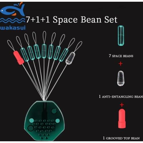 10/30Pcs Fishing Float A Set Athletics Transparent Rubber Stopper Float Space Bean Fish Line Tackle Accessories Outdoor High