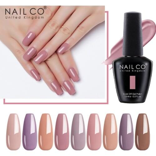 NAILCO Autumn Series Gel Nail Polish Warm Color Department Gel Varnishes Nail glitter Semi Permanent High Quality Top Coat DIY