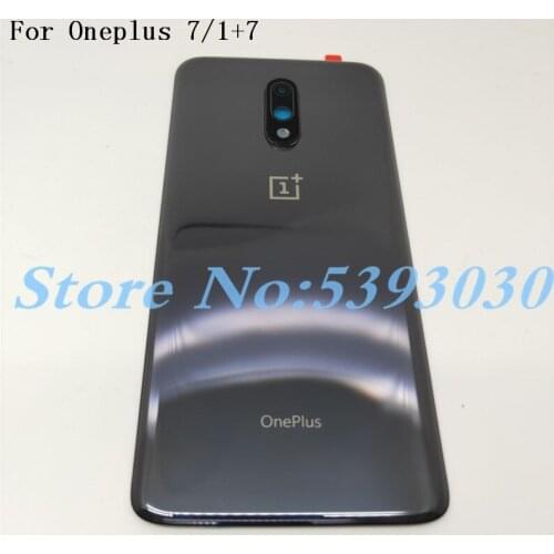 Original Glass Back Case For OnePlus 7 Battery Cover Back Rear Door Housing Replacement Parts For Oneplus7 Back Housing