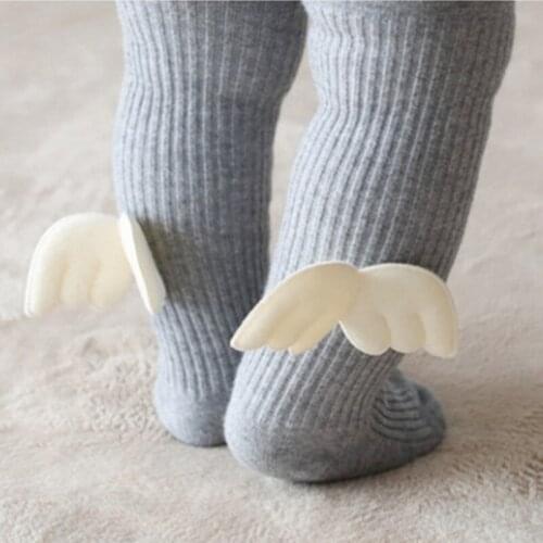 Autumn Baby Girls Tights 3D Wing Flower Cotton Pantyhose for Girls Toddler Baby Lovely Girl Stockings D1012