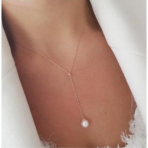 925 STERLING SILVER WOMEN ROSE PEARL NECKLACE Elegant Design Pleasing Appearance Quality Product Handy Wink Attractive Trend Fashion 2021 Jewelry new Style