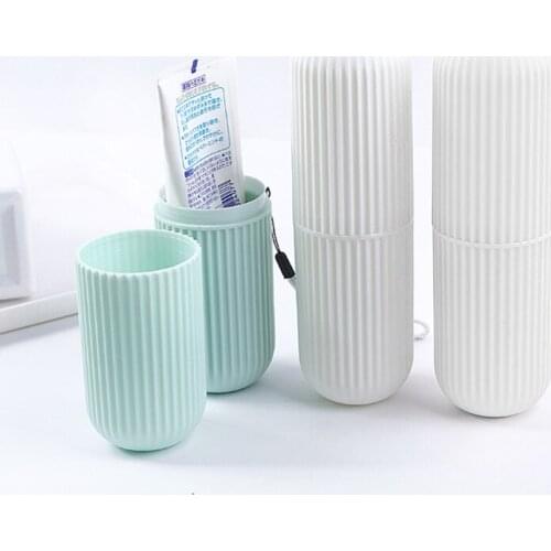 Plastic Travel Toothbrush Case Portable Toothbrush Container Holder for Travel Business Home Camping School Use