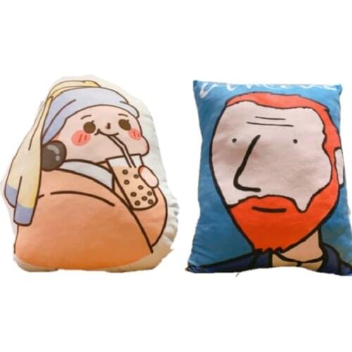 High Quality Cow plush toy Stuffed lying Cow Cattle Plushie Doll Cute Cows Year School Nap pillow for Kids Birthday Gift