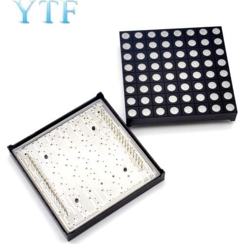 Full Color 8x8 8*8 Mini Dot Matrix LED Display Red Green Bule RGB Common Anode Digital Tube Screen For Diy 60mmx60mmx5mm