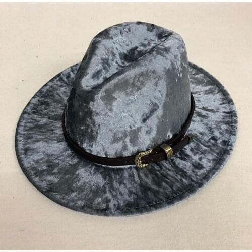 ZJBECHAHMU Casual Winter Autumn Imitation Woolen Women Men Ladies Fedoras Top Jazz Hat European American Round Caps Bowler Hats