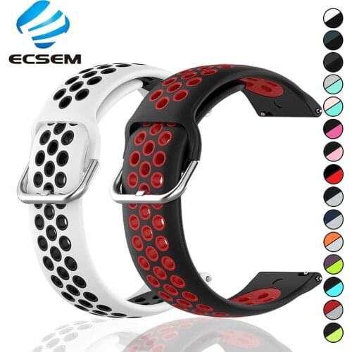 Wrist strap for Huawei GT/GT 2e watch accessories silicone band for Amazfit GTR 47MM wristband two color belt loop replacement