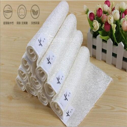 Anti-greasy color dish cloth Bamboo fiber Washing dish pad towel Kitchen cleaning cloth wiping rags scouring pads