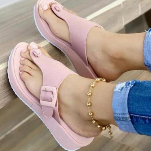 Women Wedges Sandals Summer Casual Clip Toe Flip Flops Women Platform Slipper Beach Sport Sandals Light Comfort Shoes Woman 2021
