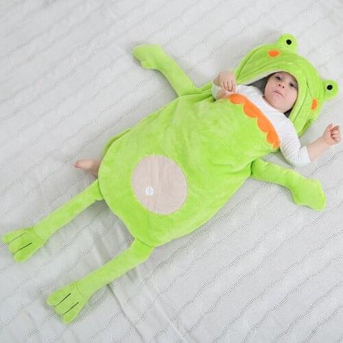 Fun Animal Sleeping Bags for Toddler Children Boys Girls Cute Frog Sleeping Bag