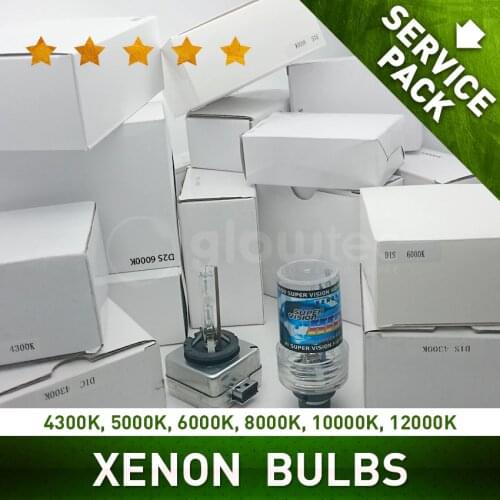 HID HEADLIGHT BULBS car auto light economy pack all colors bulb d1s 6000K d2s 4300 H7 H4 white box GLOWTEC